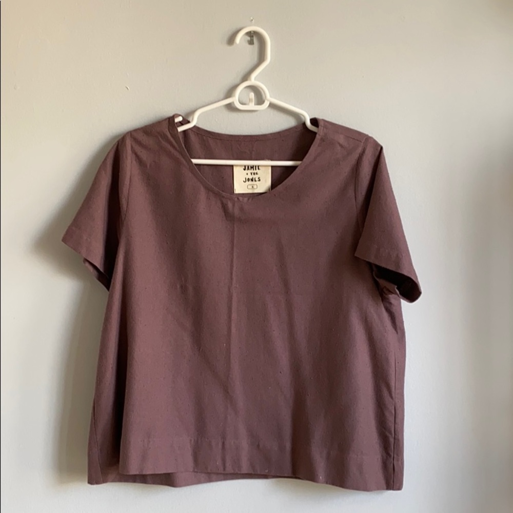 Jamie + The Jones “The Staple... Tee” in Amethyst